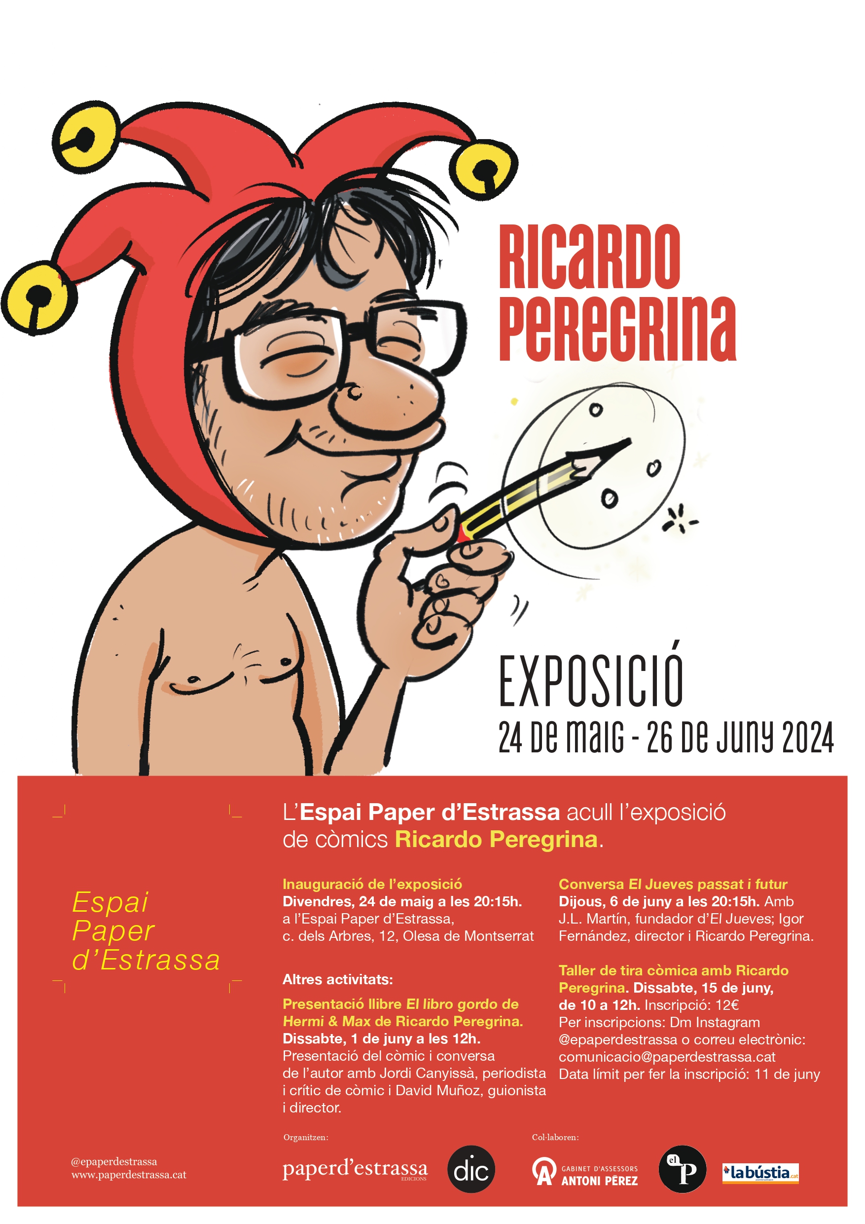 Cartell de l'exposició del Ricardo Peregrina maig 2024