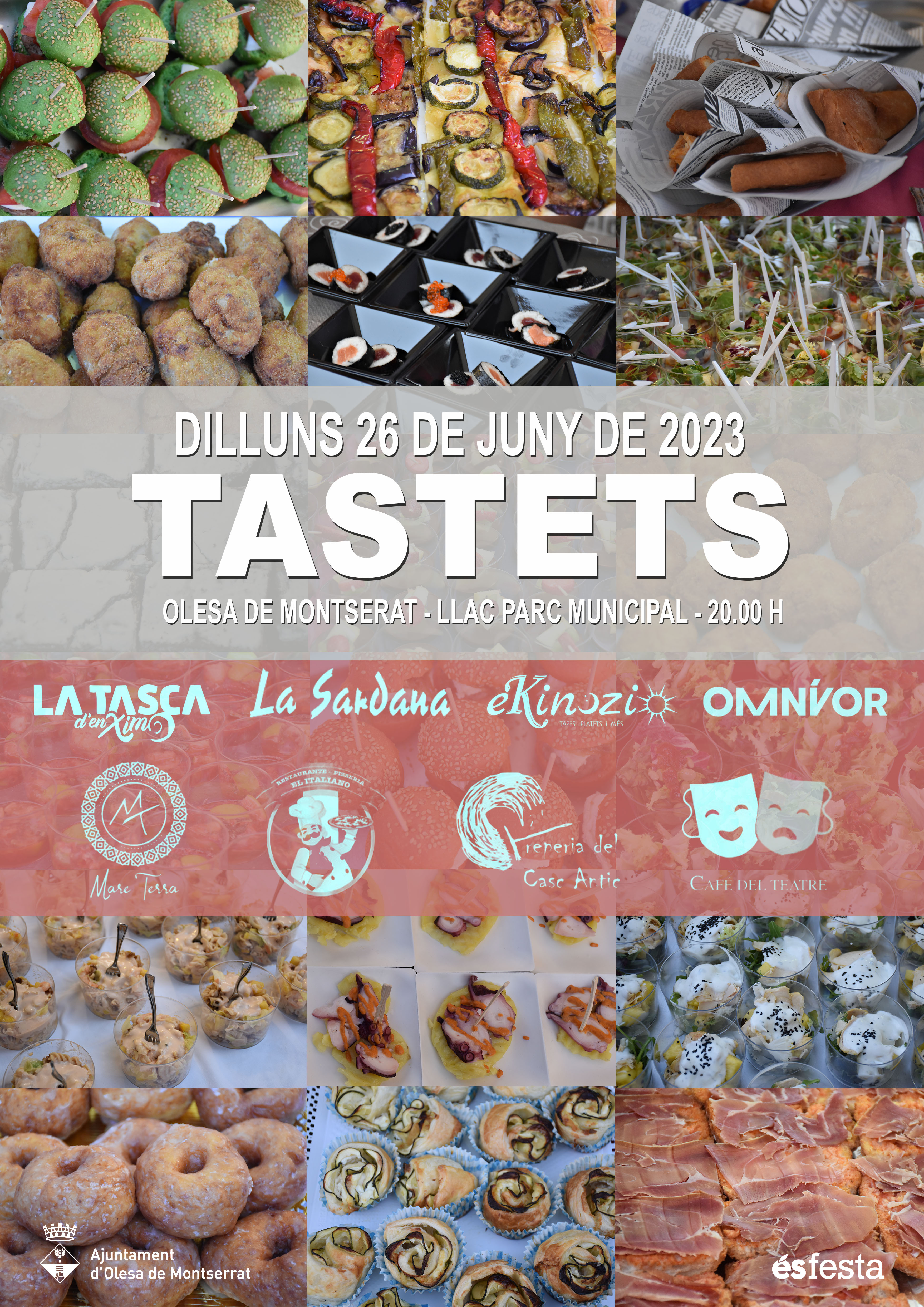 Cartell dels Tastets de cuina olesana per aquesta Festa Major 2023