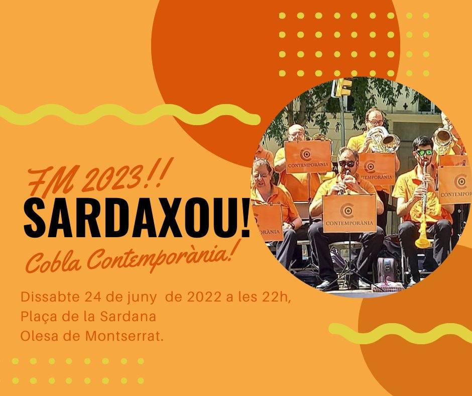 Cartell del Sardaxou de la Festa Major d'Olesa 2023