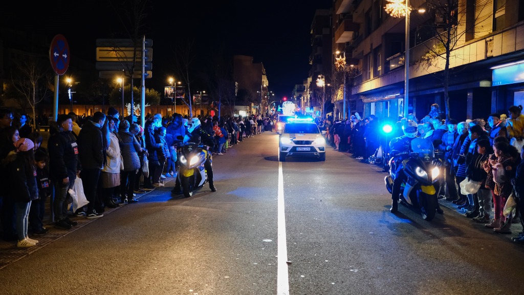 Arrivada de la Cavalcada a la Plaça Catalunya