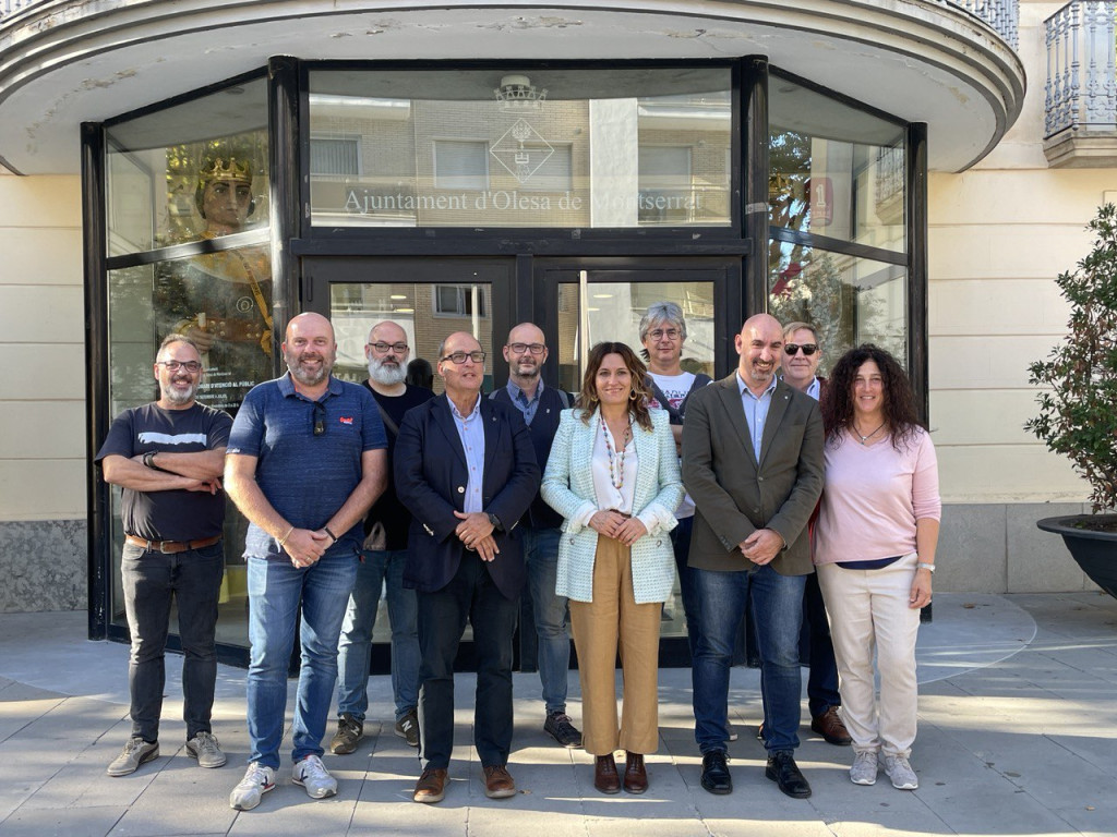 Visita de la Consellera de Presidència de la Generalitat, Laura Vilagrà amb membres del Consistori