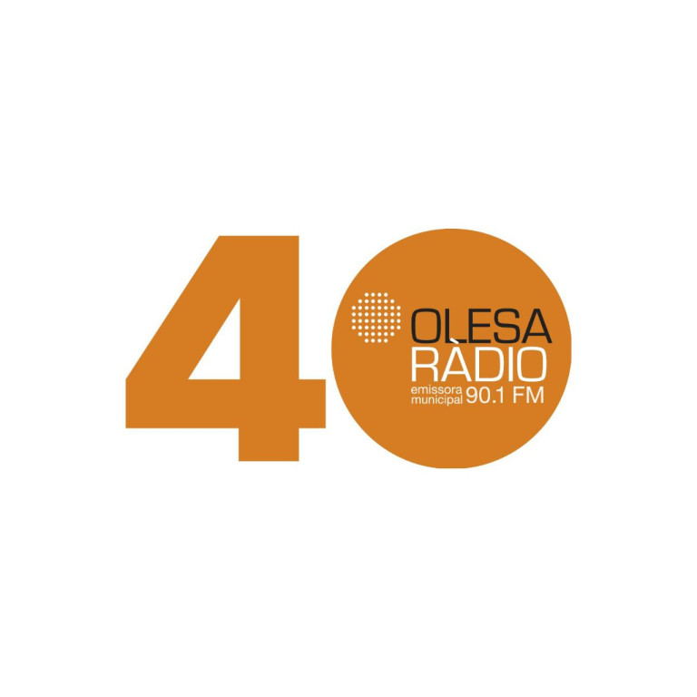 Logo commemoratiu dels 40 anys d'Olesa Ràdio. Autor: Quim Moreno