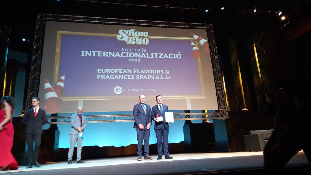Premi a la Internacionalització a European Flavorus&Fragances de Rubí