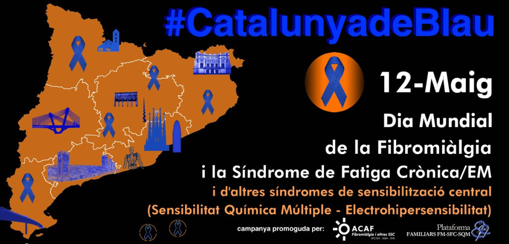 Cartell amb un mapa de Catalunya senyalats els monuments importants 