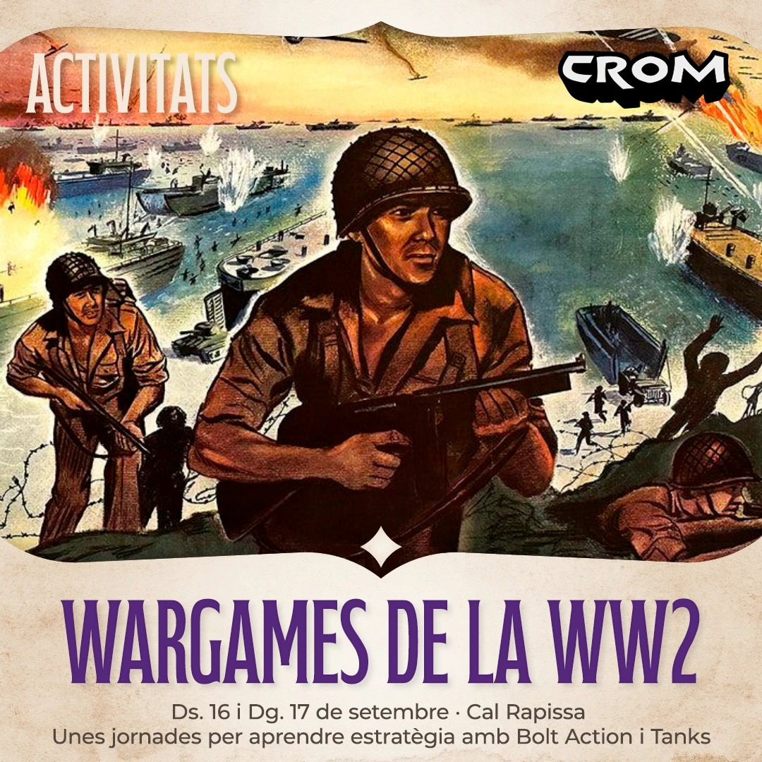 Cartell de les jornades de wargames de WW2 del CROM