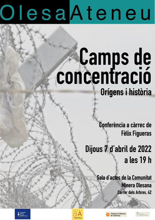 Cartell sobre la conferència sobre els camps de concentració. Orígens i història