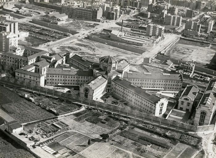 Imatge de la Presó Model de Barcelona durant el Franquisme
