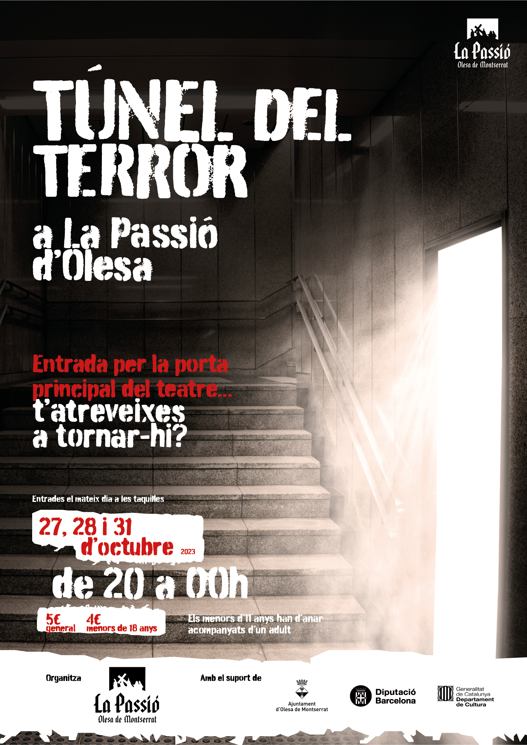 Cartell del 2n Túnel del terror de La Passió d'Olesa