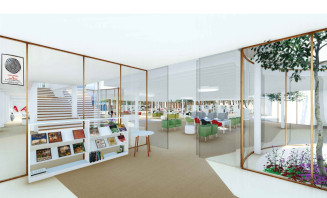 Imatge virtual del projecte d'ampliació de la biblioteca