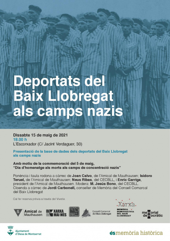 cartell presentació base dades deportats del Baix Llobregat als camps nazis