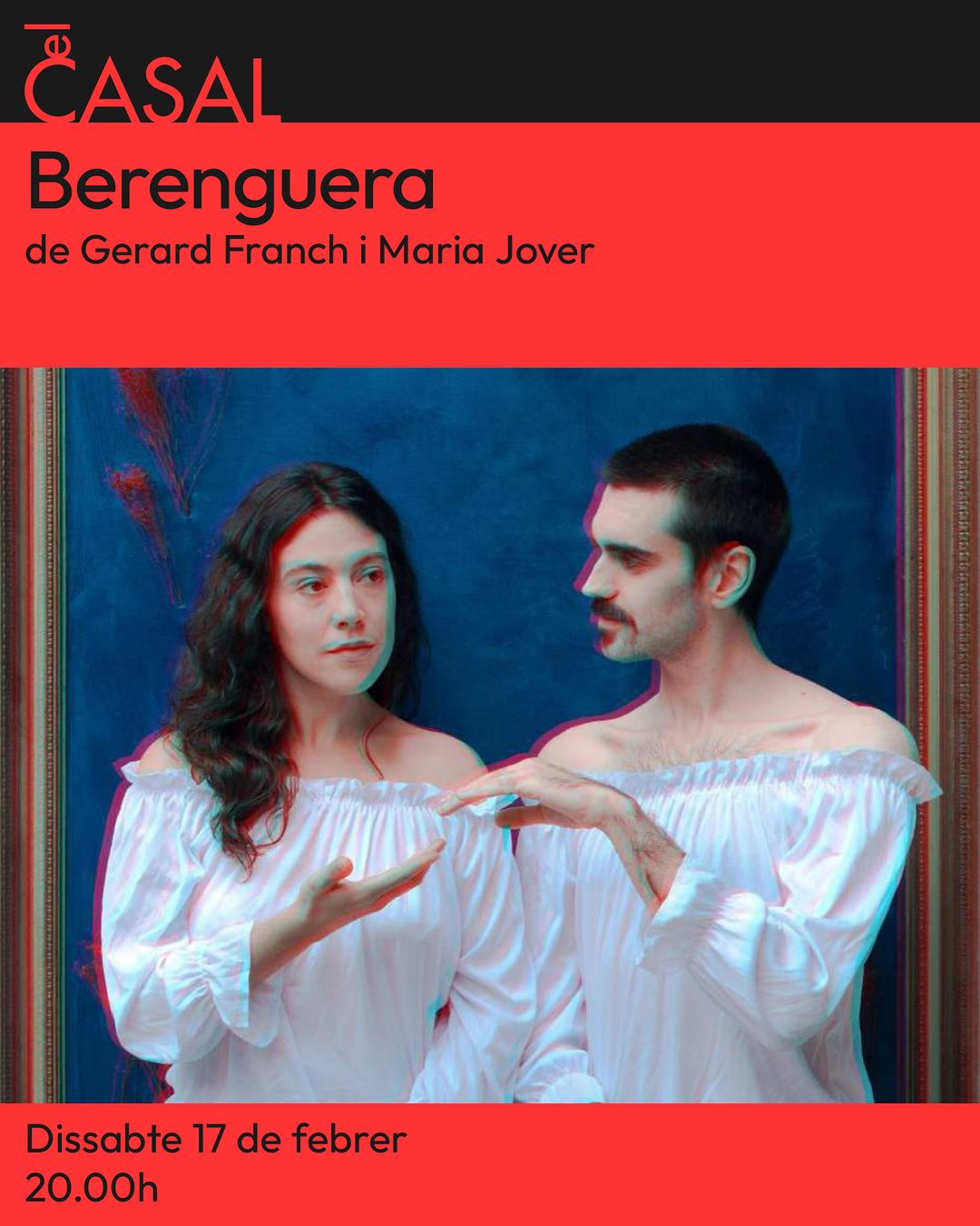 Cartell de l'obra de teatre Berenguera al Casal febrer 2024