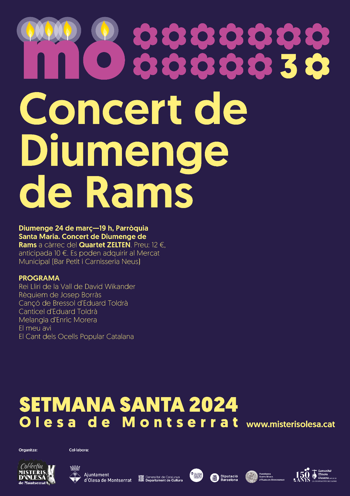 Cartell del concert de Diumenge de Rams 2024