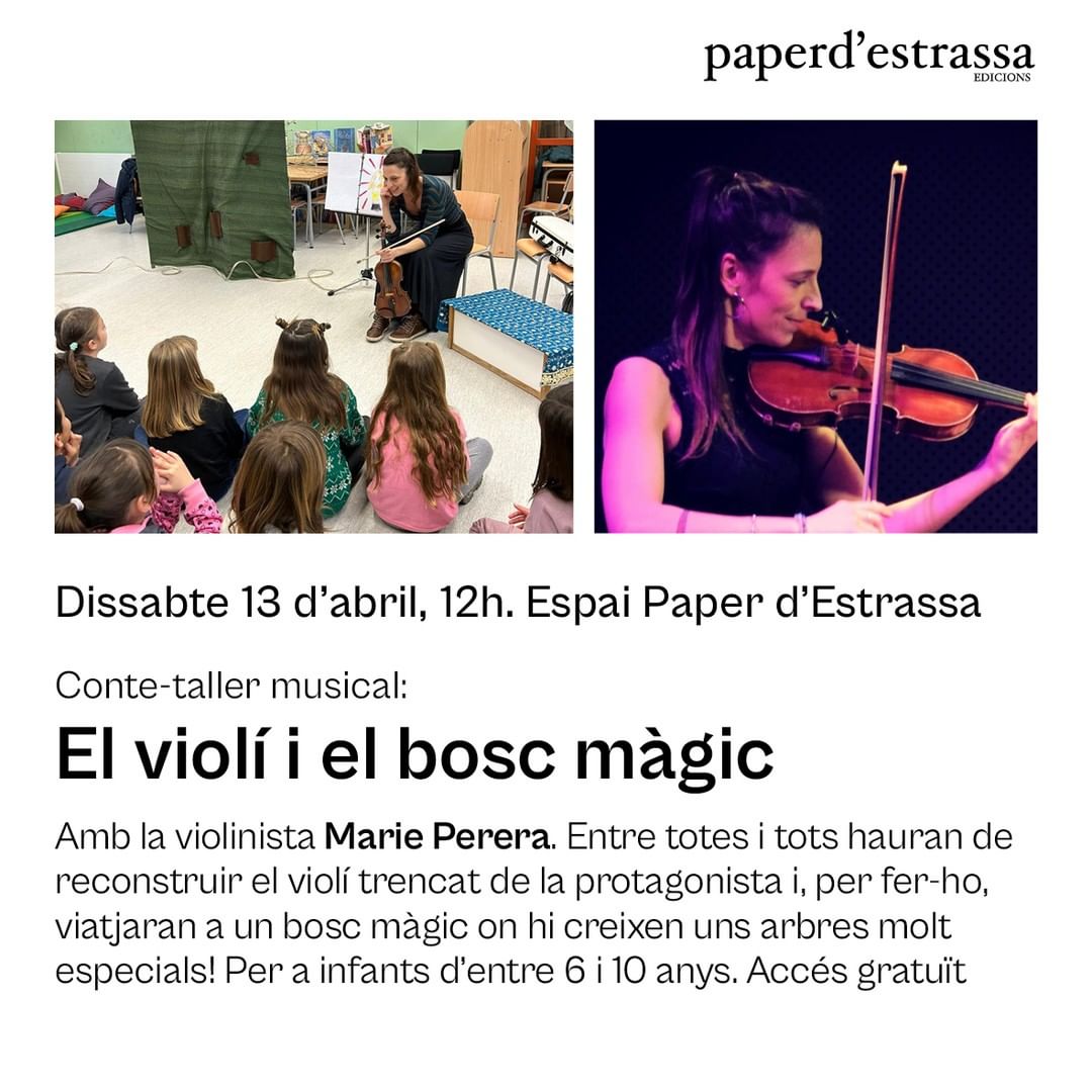 Cartell del taller el violí i el bosc màgic