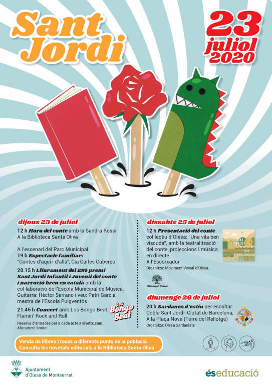 Festa del llibre i de la rosa  a Olesa de Montserrat