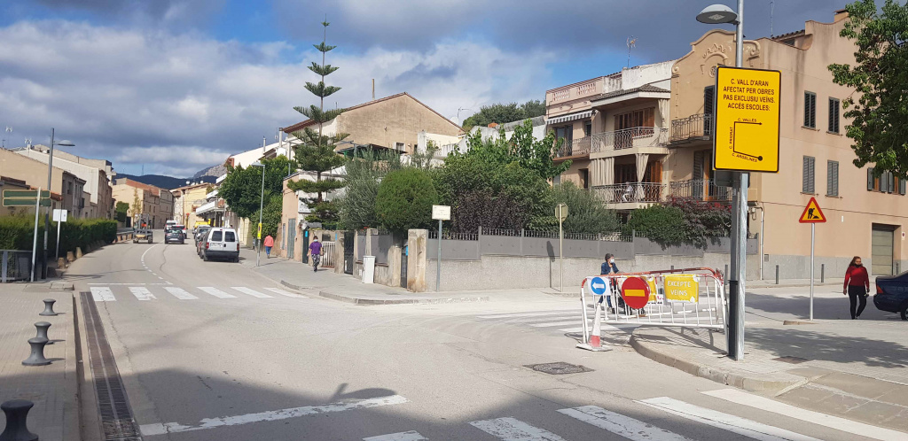 Pas alternatiu al carrer Argelines per obres al clavegueram, a partir del 13 d’octubre