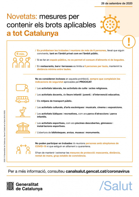 Segons el portal dadescovid.cat, la taxa de risc de rebrot per Covid-19 a Olesa de Montserrat continua sent baix. En data 24 de setembre, la darrera que registra aquest portal de dades oficials emeses per la Generalitat, el risc de rebrot té una taxa de 29,54, quan fa quinze dies era de 164,12. L’anomenada Rt (el nivell de transmissió) és de 0,88, quan fa quinze dies era d'1,70. Per tant, la situació a Olesa continua estable, si bé no cal perdre de vista que, al conjunt del Baix Llobregat Nord, per contra, 