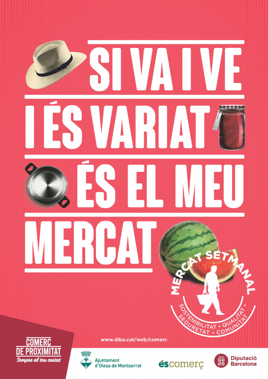 L'Ajuntament d'Olesa se suma a la campanya de promoció del mercat setmanal