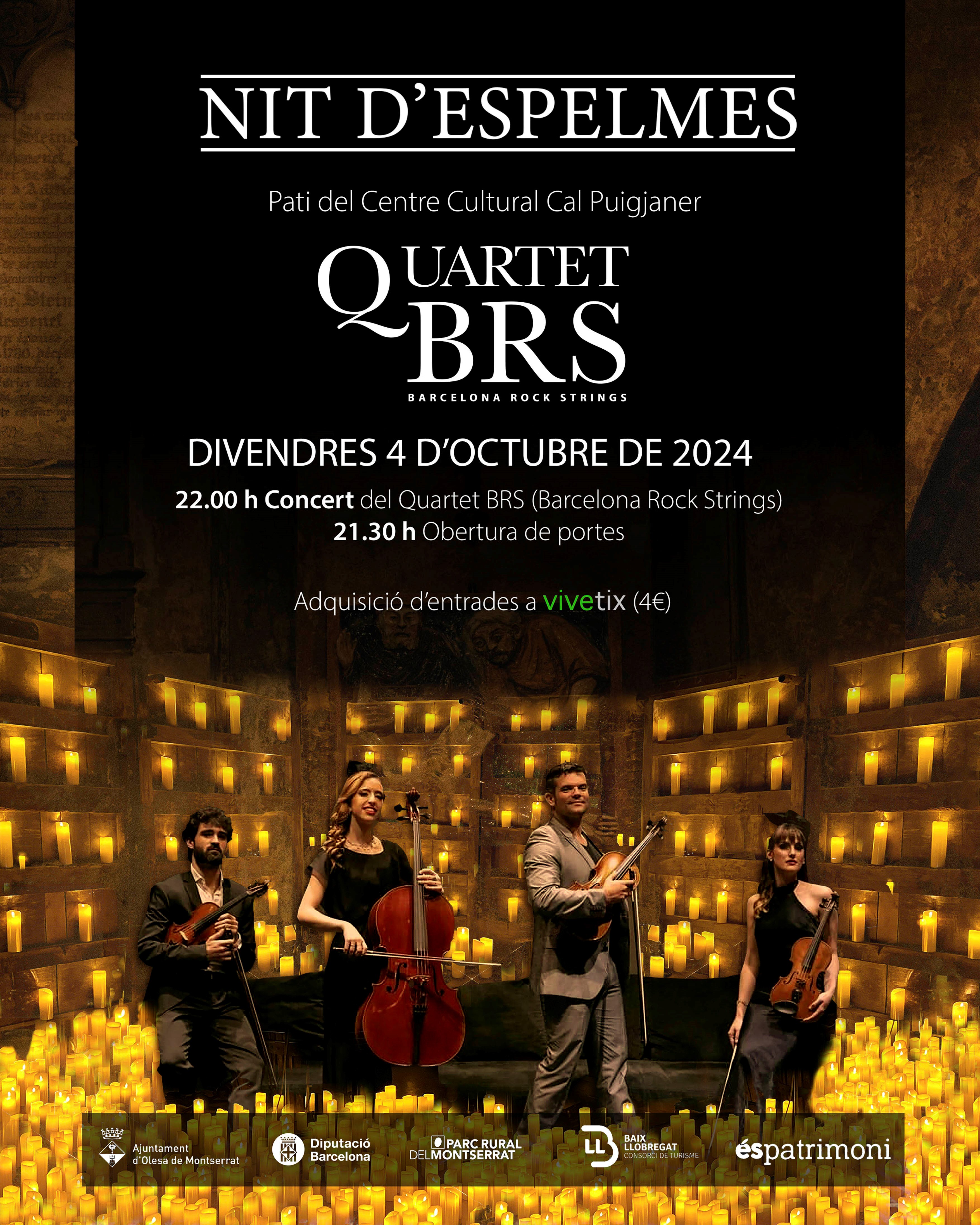 Cartell del concert de la Nit d'Espelmes d'octubre de 2024