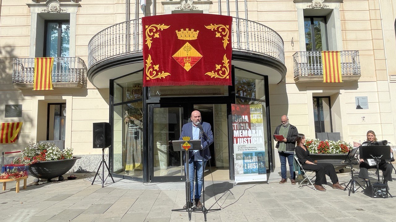 Acte d’homenatge als 4 alcaldes olesans de la Segona República