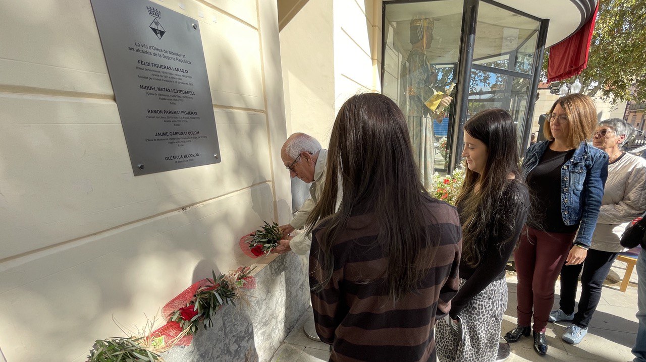 Acte d’homenatge als 4 alcaldes olesans de la Segona República