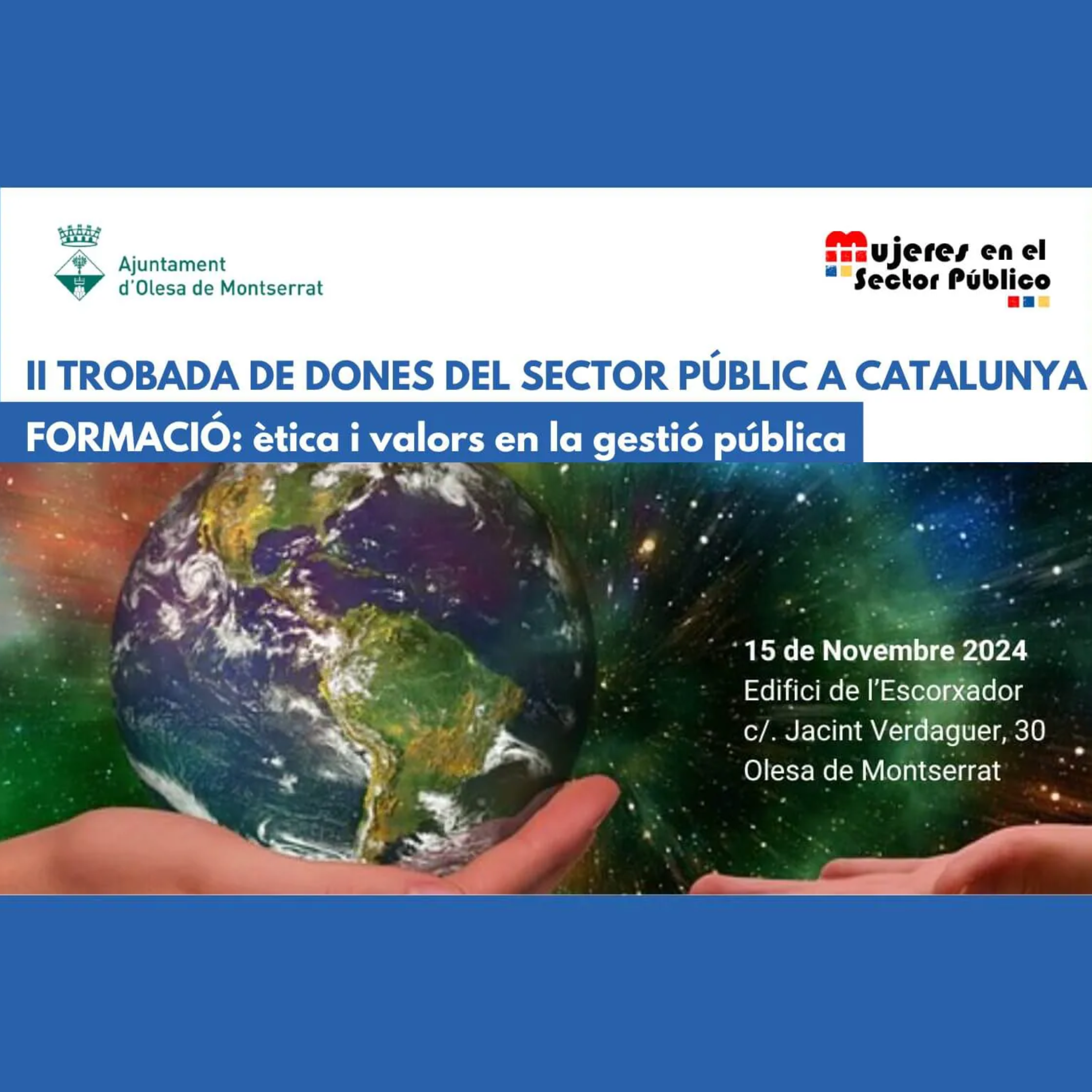 Cartell de la II trobada de Dones del Sector Públic 2024