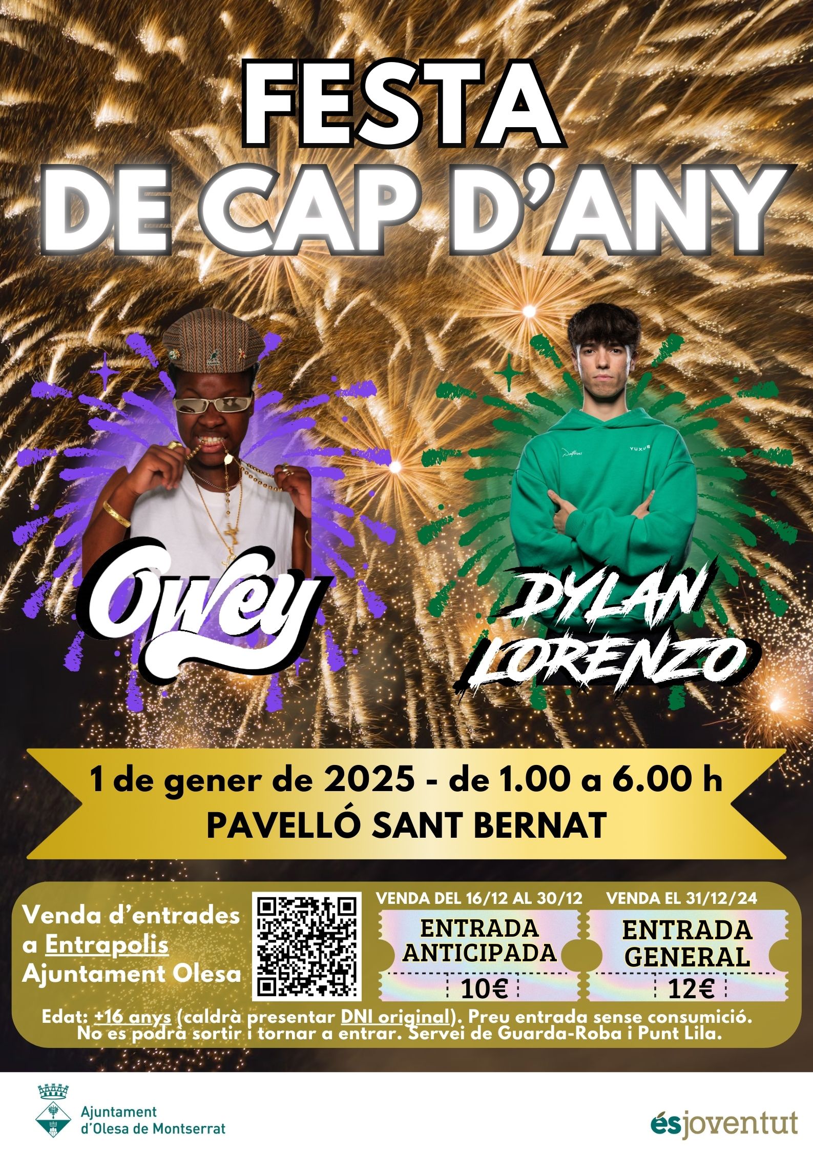 Cartell de la Festa de Cap d'Any 2025