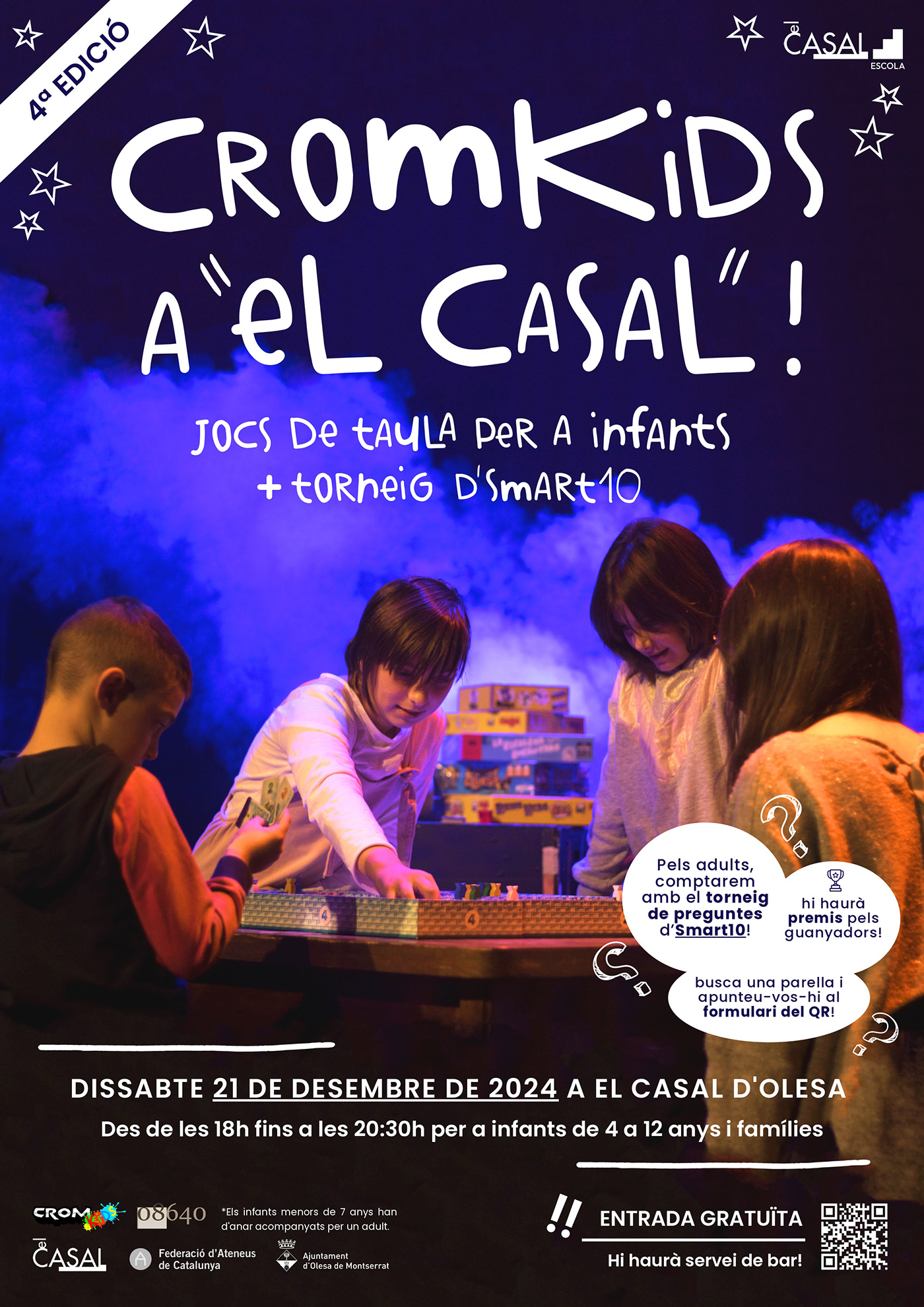 Cartell de la 4a edició de CROMkids al Casal d'Olesa 2024