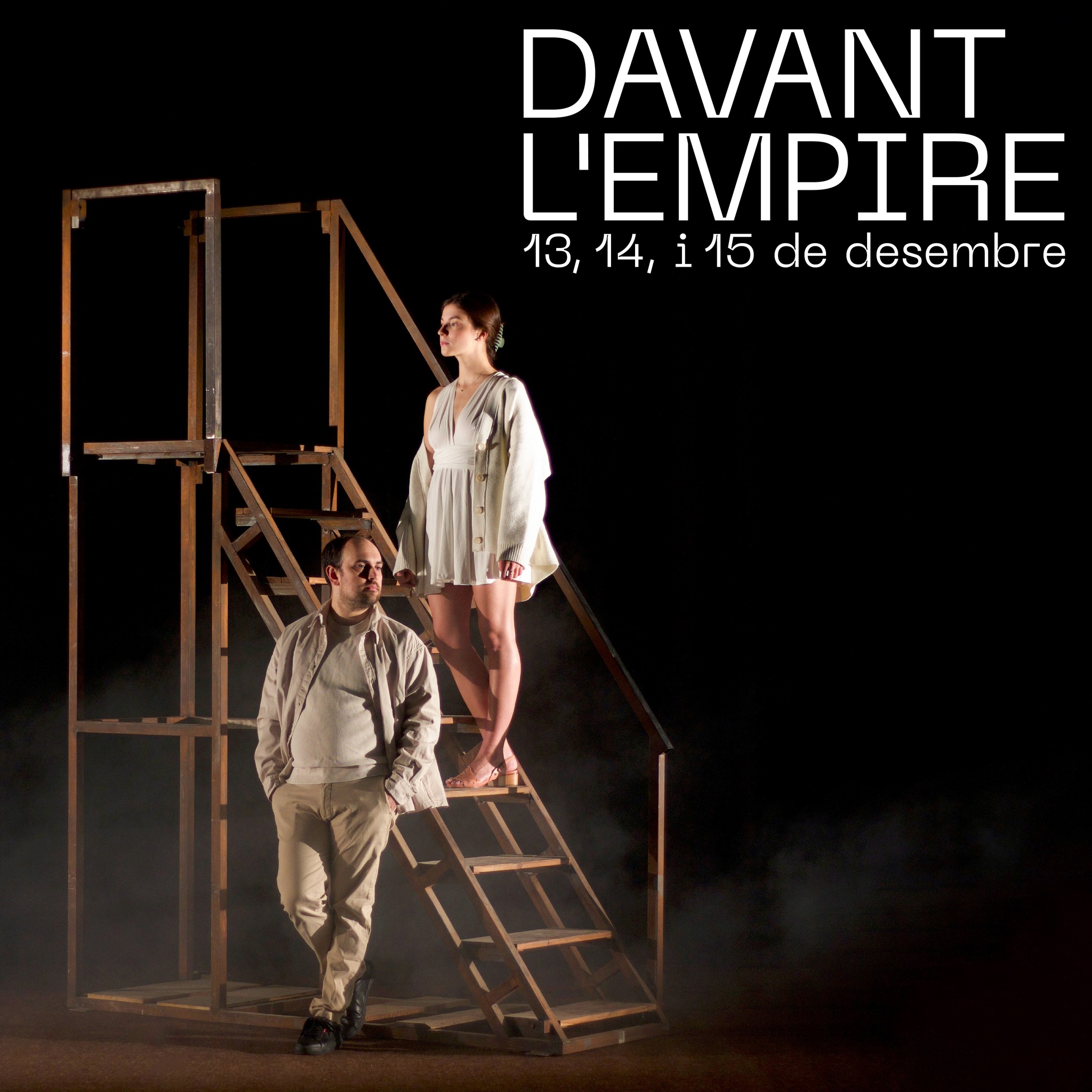 Cartell de l'obra de teatre "Davant l'Empire"