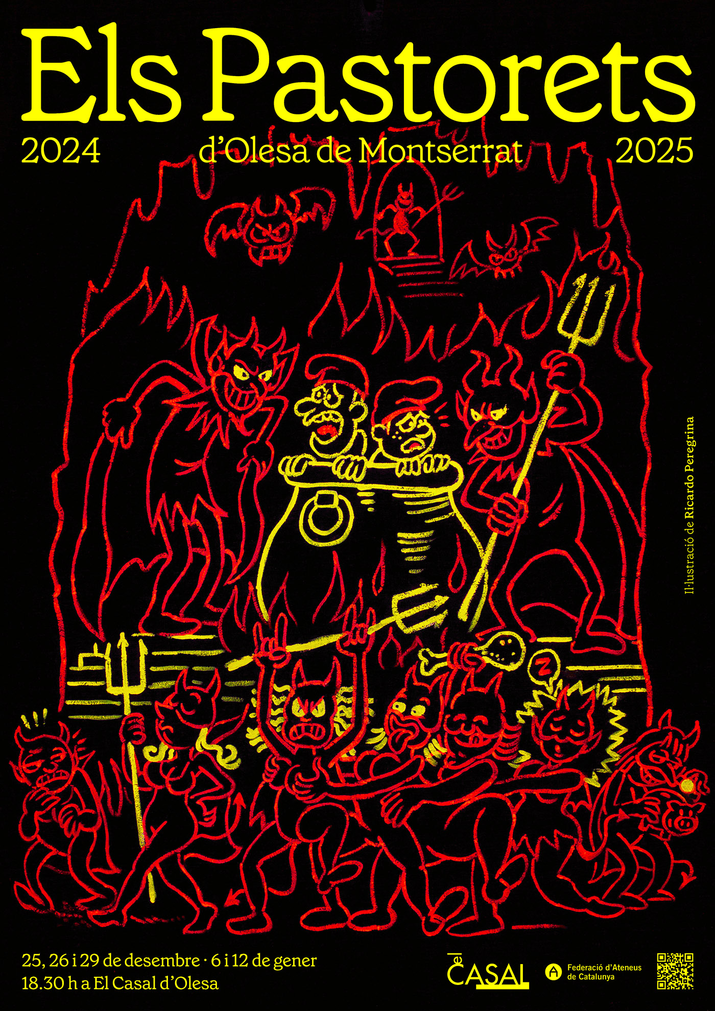 Cartell de l'obra de teatre de Els Pastorets en la seva edició de 2024-2025