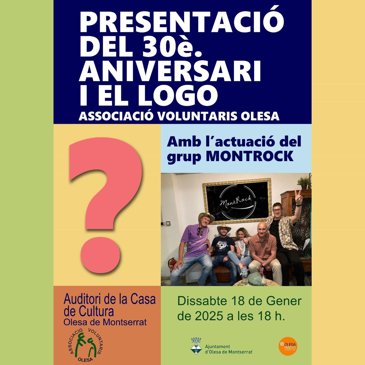 Cartell de la presentació del 30è aniversari de l'AVO