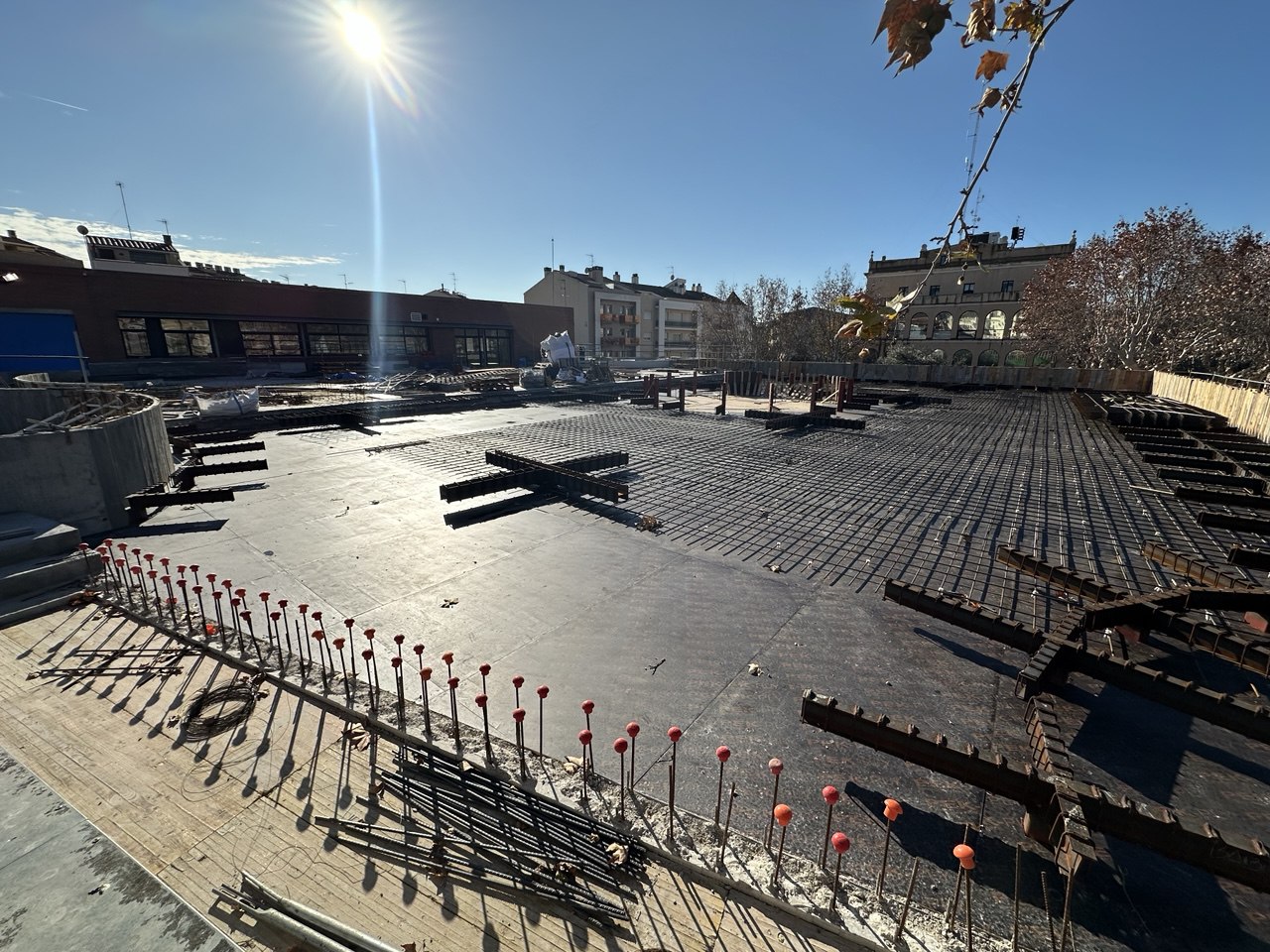 Fotografia de l'estat de l'obra de la biblioteca a gener de 2025