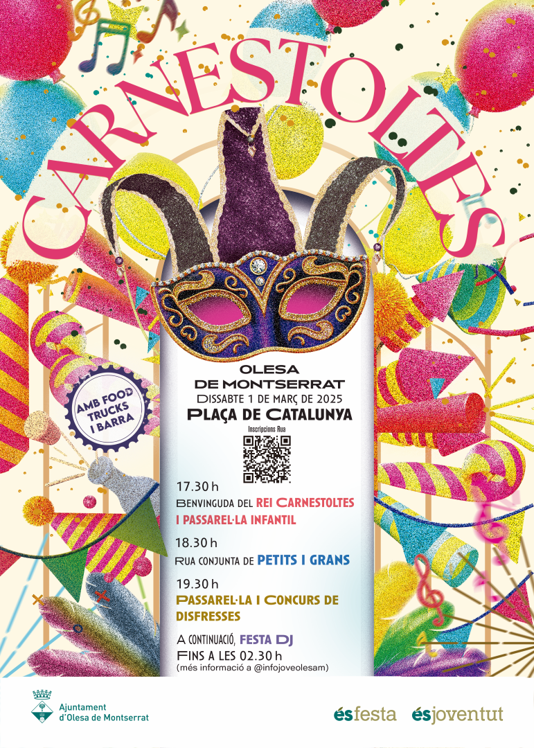 Cartell de la festa del Carnestoltes 2025