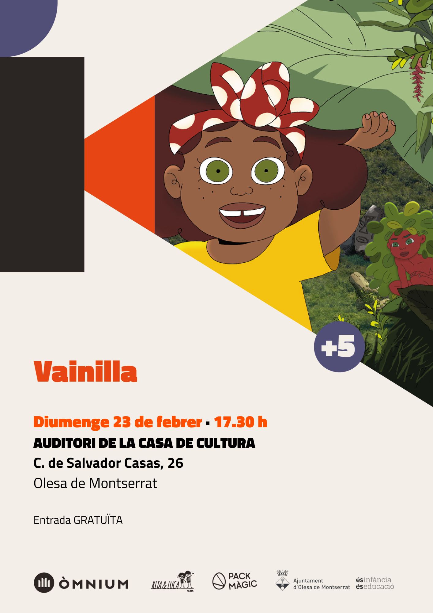 Cartell de l'edició de Cinexic de febrer amb la pel·lícula Vainilla