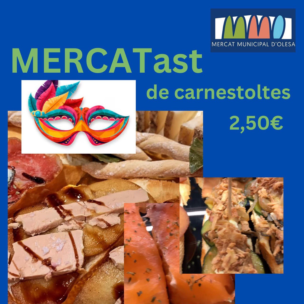 Cartell del Mercatast del Mercat Municipal pel dijous llarder del 2025