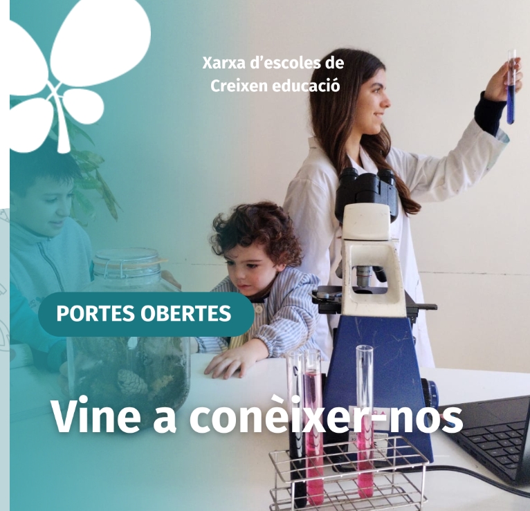 Imatge promocional de les Portes Obertes de l'escola Creixen Povill per 2025