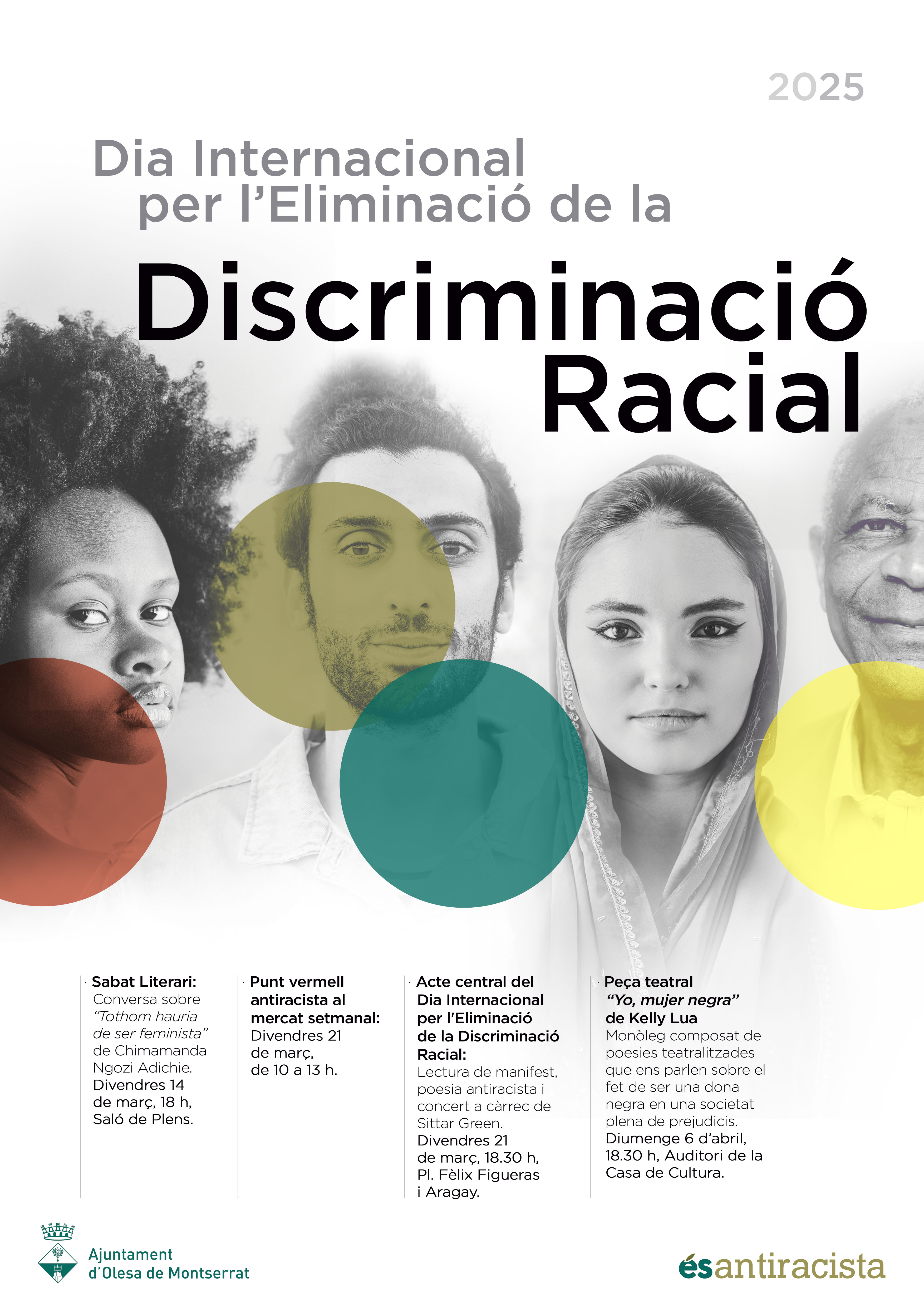 Cartell del Dia Internacional per l'Eliminació de la Discriminació Racial 2025