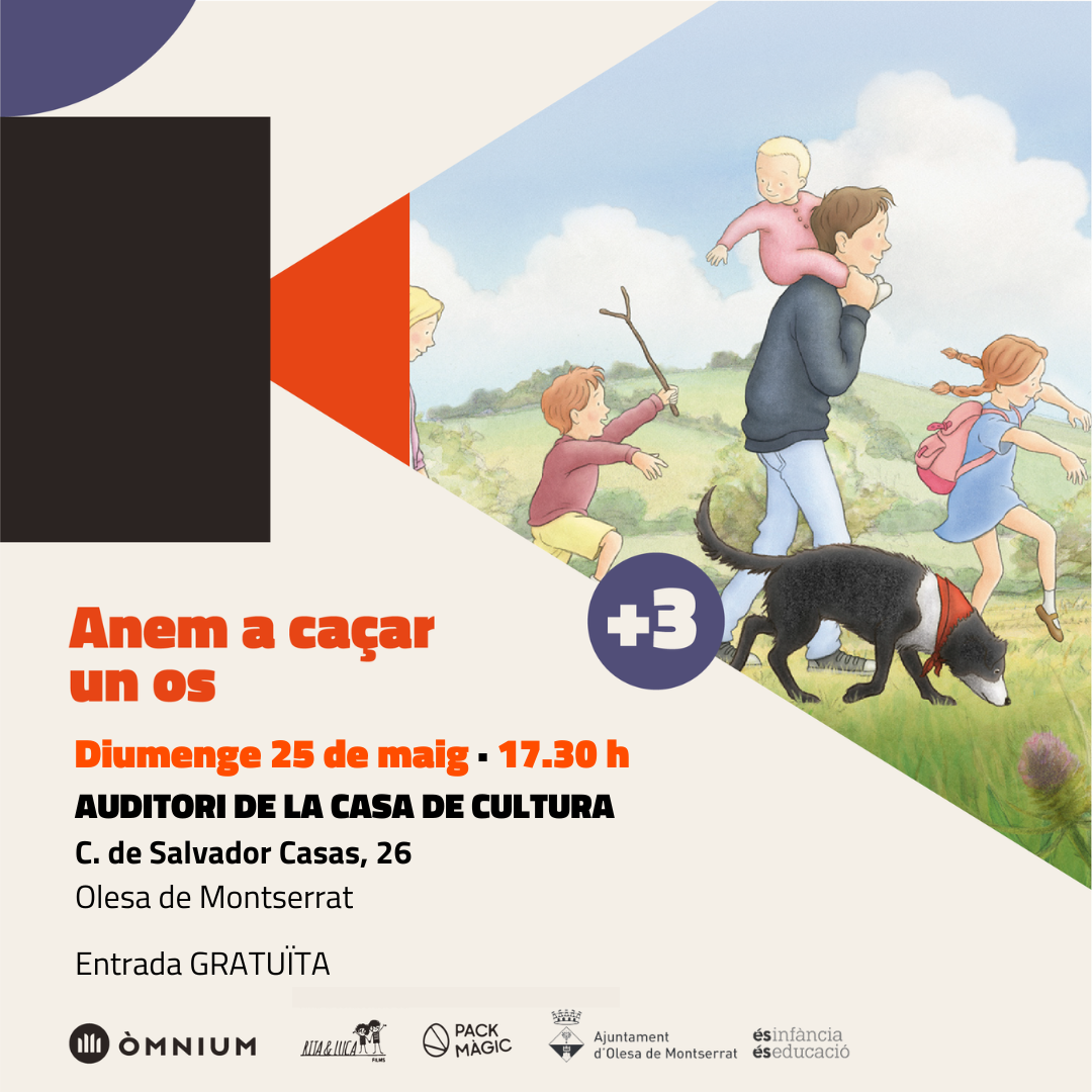 Cartell de la pel·lícula Anem a caçar un os pel cicle de cinema infantil en català Cinexic