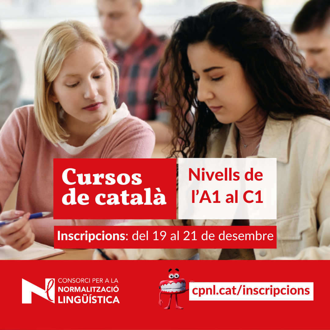 Cartell dels cursos de català  2023
